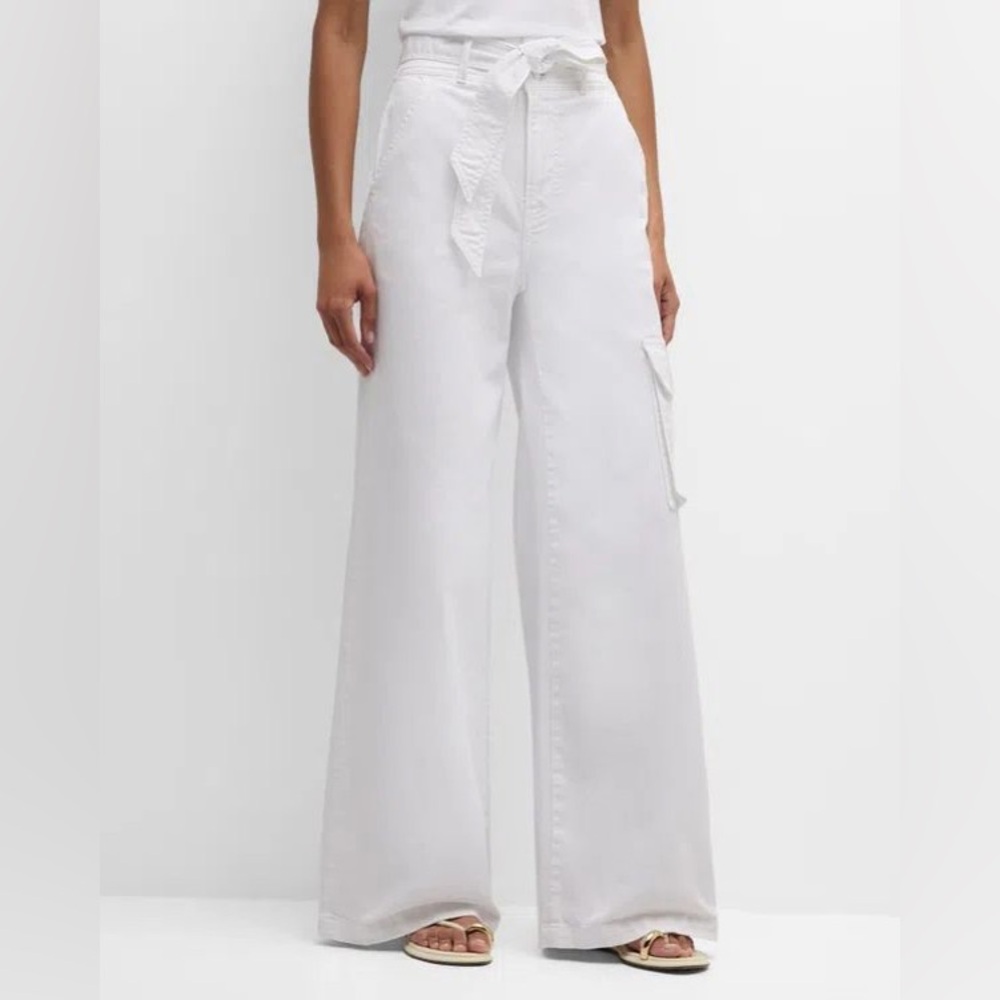 Veronica Beard White Flare & Wide Leg Jeans